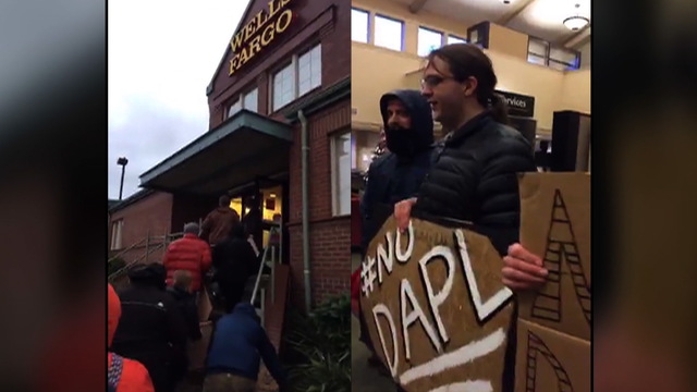 S6 wells fargo protestors split