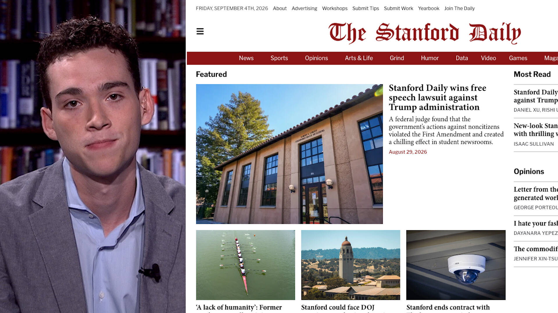 Stanford Student Newspaper Wins Suit over Trump’s Crackdown on Pro-Palestine Speech