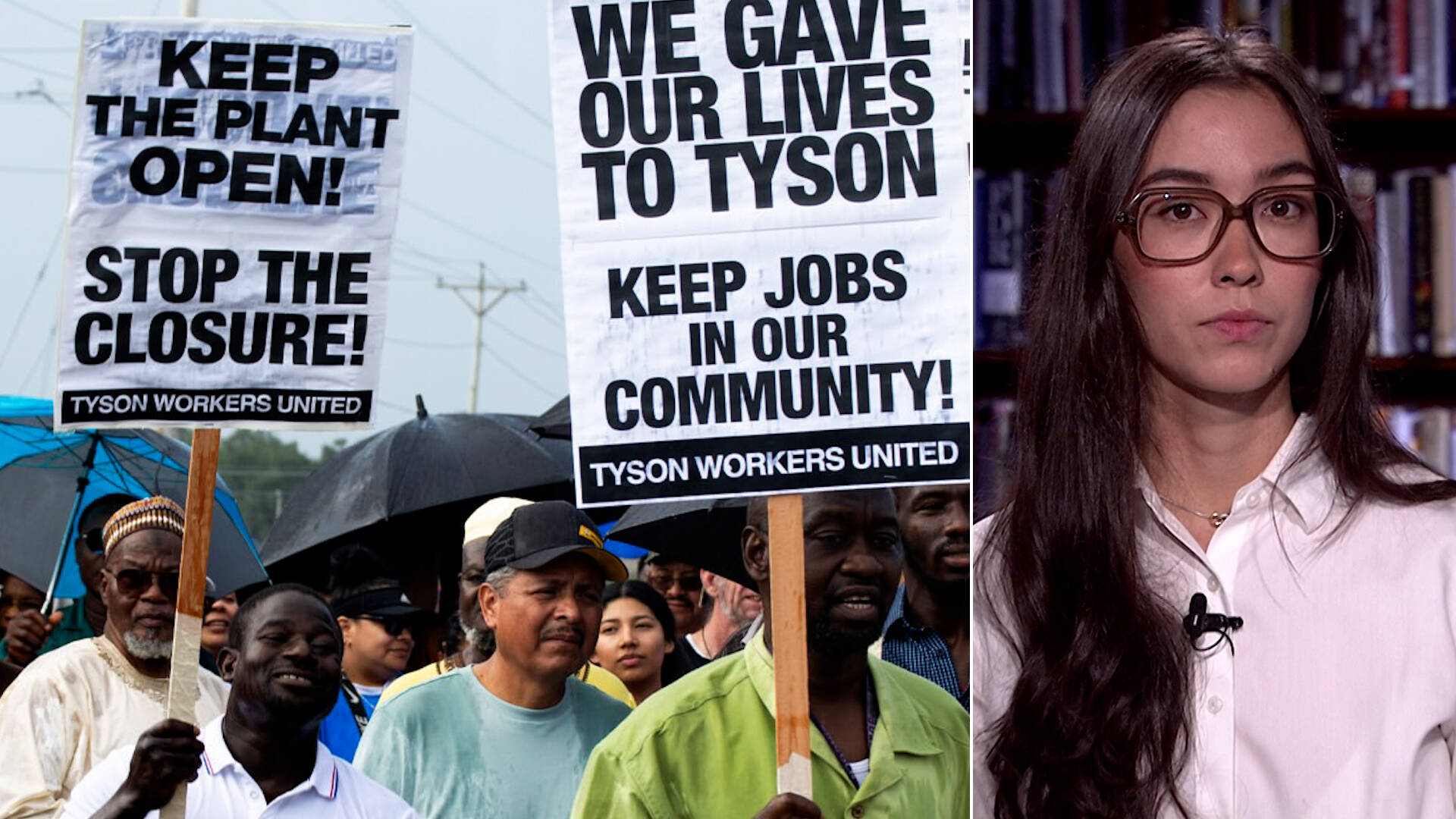 “They Got Zero Notice”: 2,500 Workers Laid Off as Tyson Foods Shutters Meatpacking Plant in Illinois