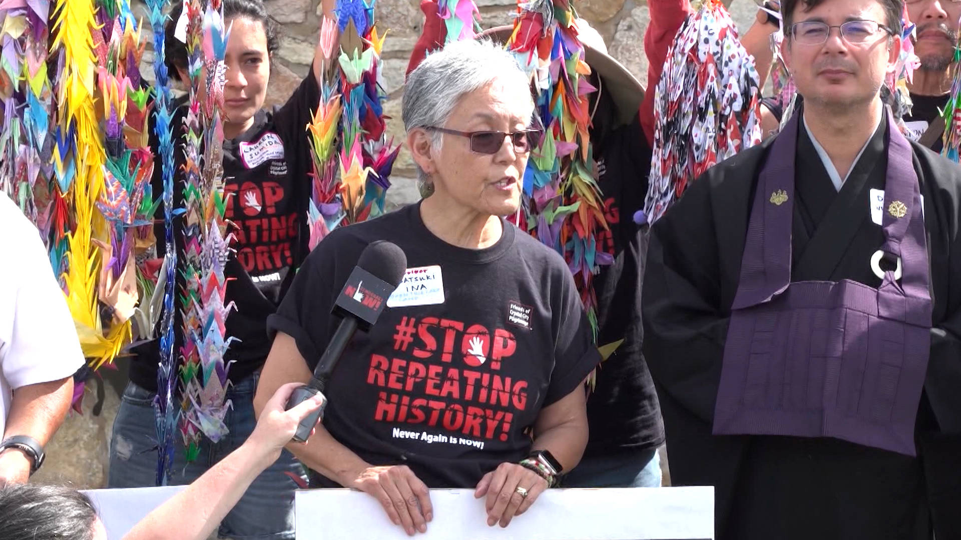 Japanese-American Internment Survivors Protest Plan to Jail Migrant Kids At Fort Sill, a WWII Camp