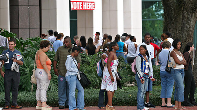 Voting lines