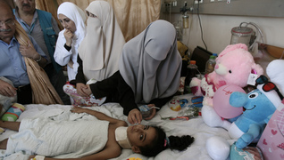 Unicefphotoofinjuredgazagirl