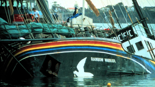 Greenpeace rainbow warrior bombing sunk