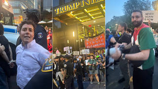 New thumb seg trump protest