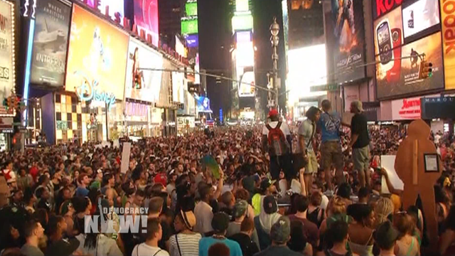 Times square mass protest