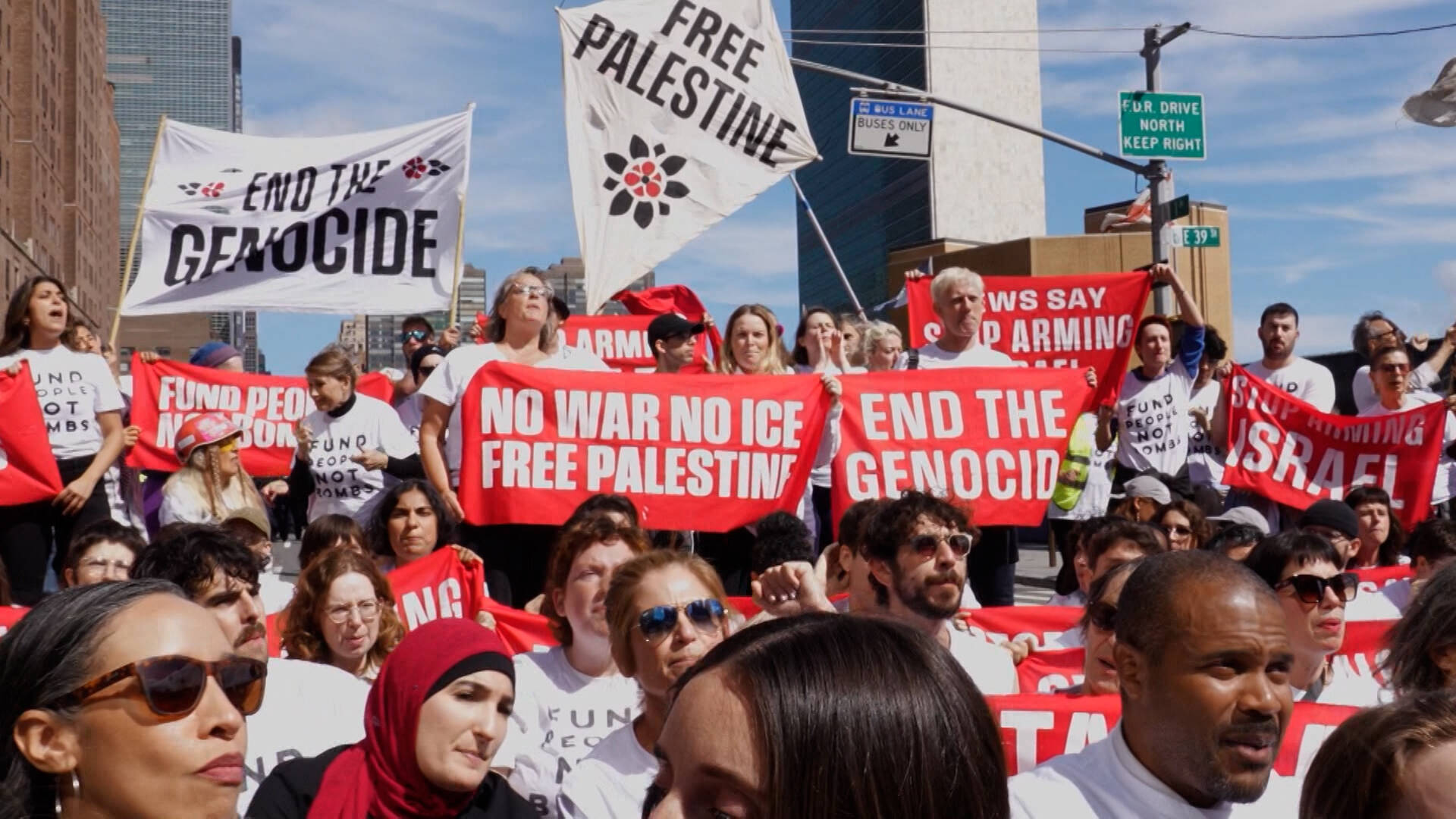 “Stop Arming Israel”: 100+ Arrested at Jewish Voice for Peace Sit-In Outside Netanyahu U.N. Speech