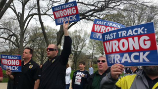 Tpp fast track protest capitol 1