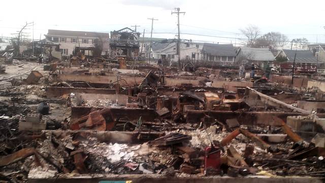 Sandy destruction