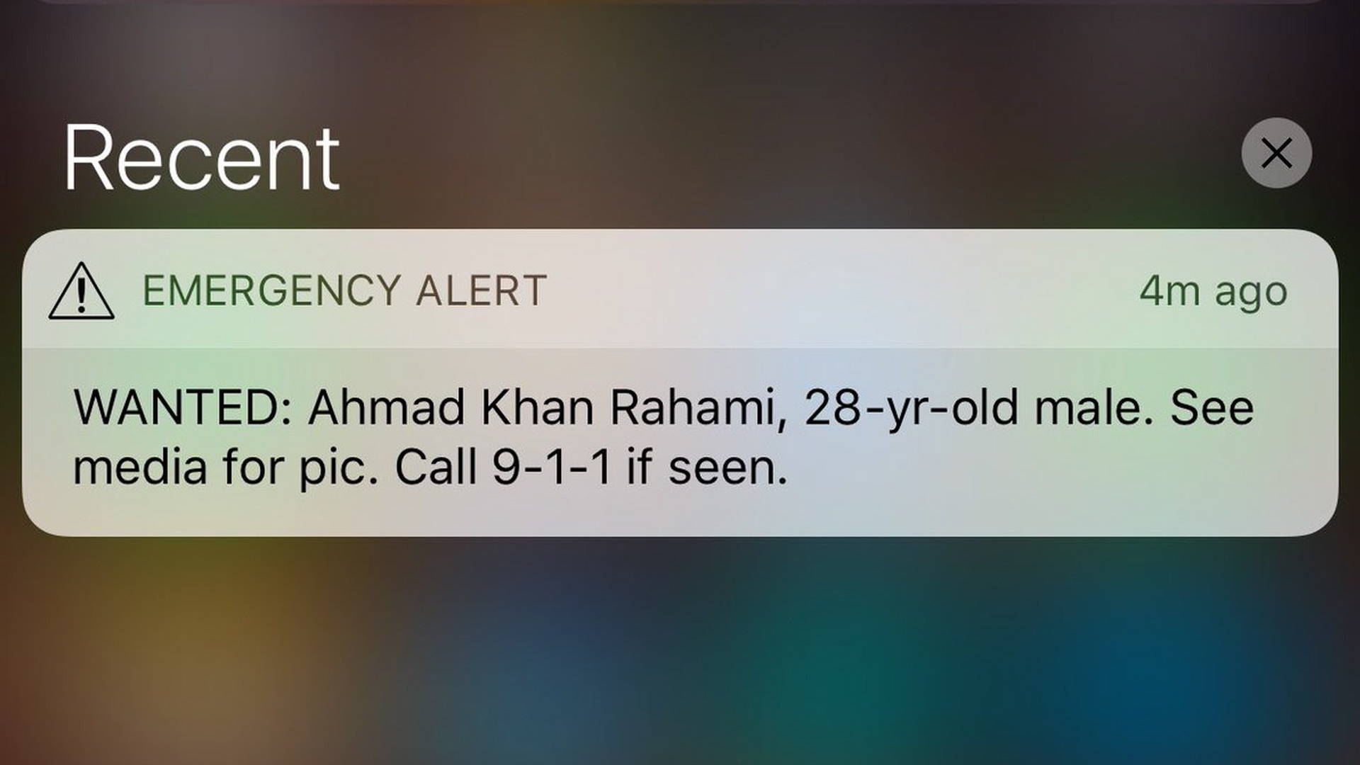 Could Cellphone Alerts Used To Search For New York Bombing Suspect