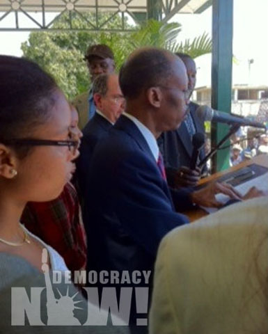 Aristide haiti press conference