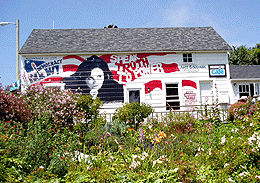 Painted building of amy